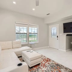 Superb White Modern Farm House