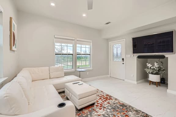 Superb White Modern Farm House